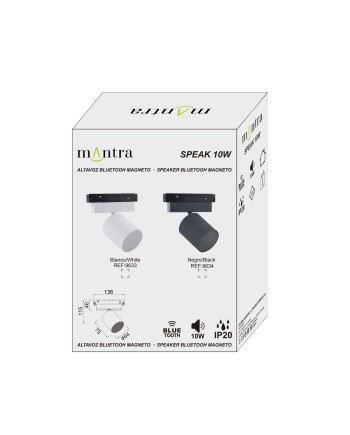 SPEAK * ALTAVOZ BLUETOOH 10W MAGNETO NEGRO